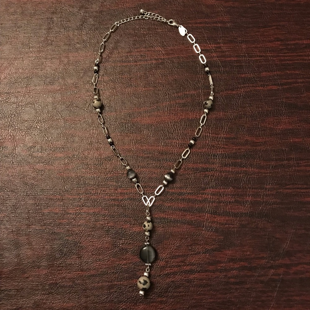 Lia Sophia Beaded Stone Necklace